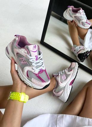 Кроссовки new balance 530 “floral pink” premium5 фото