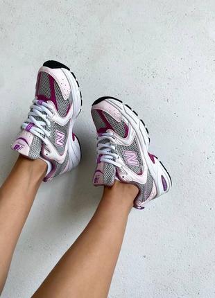 Кроссовки new balance 530 “floral pink” premium8 фото