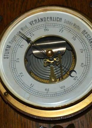 Настінний барометр-термометр.5 фото