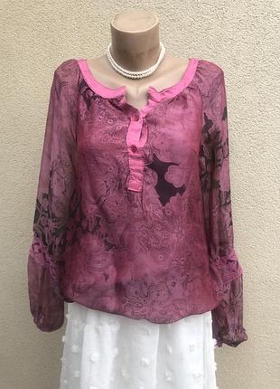 Шовк,блуза реглан,сорочка,кофточка шовкова,етно стиль бохо,