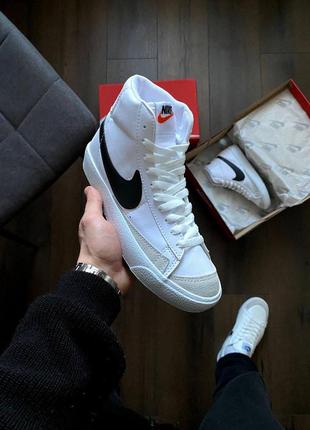 Nike blazer mid 77 white1 фото