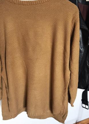 Шикарный длинный свитер джемпер boohoo акрил с разрезами по бокам.2 фото