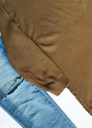 Шикарный длинный свитер джемпер boohoo акрил с разрезами по бокам.6 фото