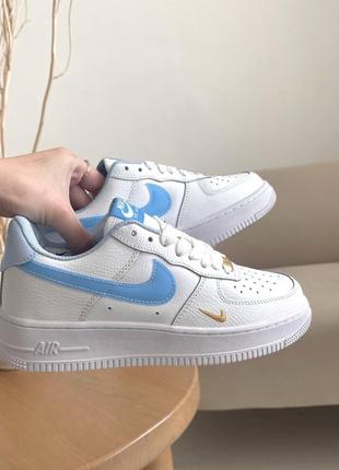 Кросівки air force 1 mini swoosh blue1 фото