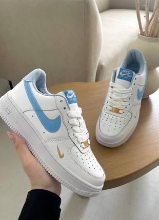 Кросівки air force 1 mini swoosh blue2 фото