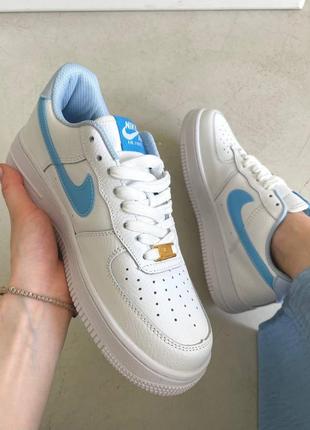 Кросівки air force 1 mini swoosh blue3 фото