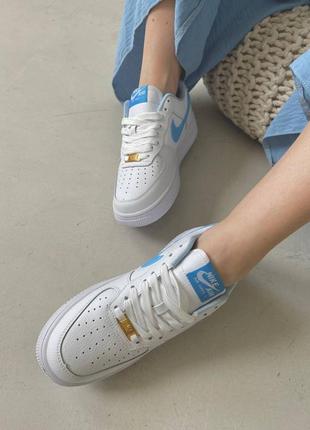 Кросівки air force 1 mini swoosh blue6 фото