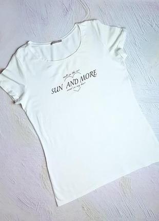 Базова біла жіноча футболка orsay, розмір 46 - 48