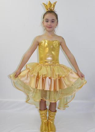 Карнавальный костюм для девочек золотая рыбка2 фото