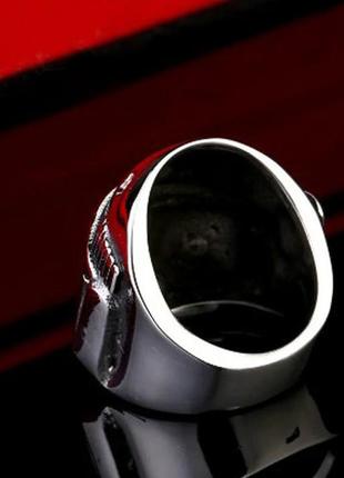 Мужское стальное кольцо mandalorian перстень из медицинской нержавеющей стали 316l cо шлемом 196 фото