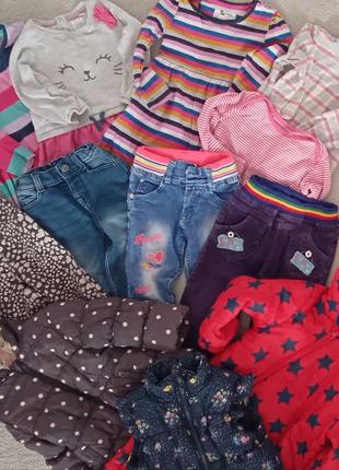 Пакет одягу на дівчинку 86-98 1.5-3 роки на осінь