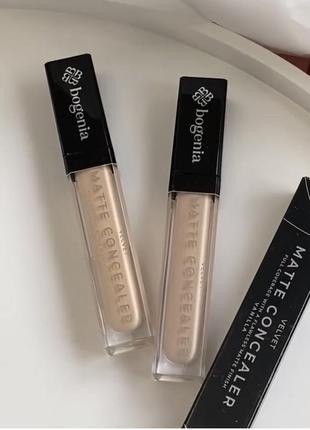 Консилер для обличчя velvet matt concealer від bogenia ефект фотошопу2 фото