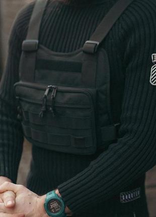 Сумка нагрудна честриг wallbag жилет techwear на груди а