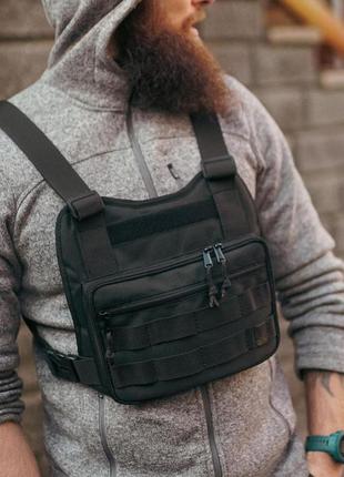 Сумка нагрудна честриг wallbag жилет techwear на груди а