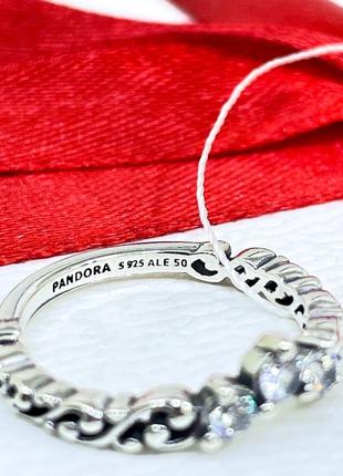 Серебряное кольцо пандора 192232c01 королевская тиара с ажурными узорами с камнями серебро проба 925 новое с биркой pandora5 фото