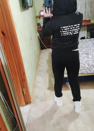 Куртка бомбер, с трикотажным капюшоном ,утепленная,  fb sister, розмір м
