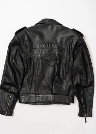 Harley-davidson vintage leather biker jacket чоловіча шкіряна куртка5 фото