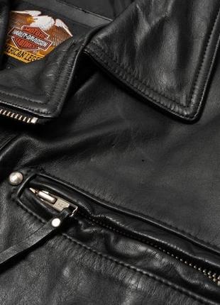 Harley-davidson vintage leather biker jacket чоловіча шкіряна куртка3 фото