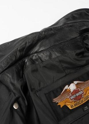 Harley-davidson vintage leather biker jacket чоловіча шкіряна куртка10 фото