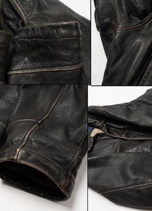 Peak performance vintage leather jacket&nbsp;мужская кожаная куртка9 фото