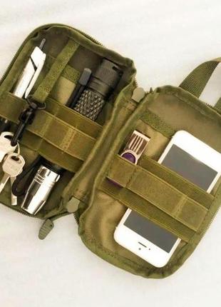 Тактическая сумка подсумок docker чехол для телефона органайзер койот с системой molle8 фото