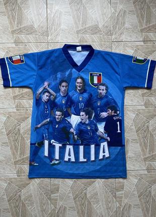 Футболка 2000s rare vintage forza azzurri team italy soccer jersey nike sb supreme jordan juventus