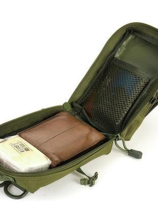 Тактический маленький утилитарный подсумок чехол backpack зеленая олива для мелочи телефона сумка с molle5 фото