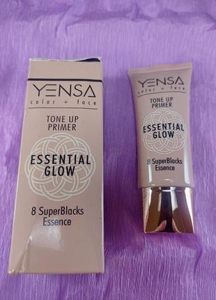 Yensa легкий праймер із невидимим удосконалювальним атласним фінішем tone up essential glow primer2 фото