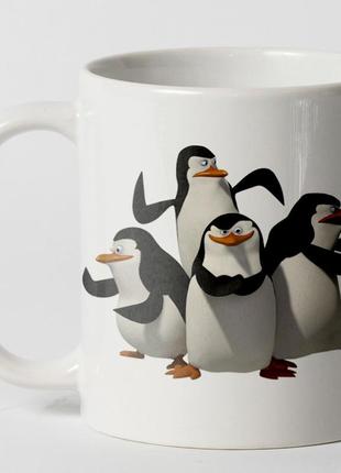 Чашка пінгвіни мадагаскар2 фото