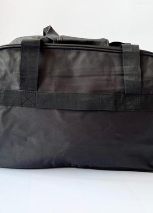 Дорожня спортивна сумка молодіжна чорна тканина, сумка для спортзалу чоловіча жіноча3 фото