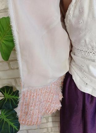Фирменный zara стильный пиджак/жакет в нежном персиковом цвете, размер с-м6 фото
