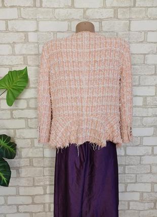 Фирменный zara стильный пиджак/жакет в нежном персиковом цвете, размер с-м2 фото