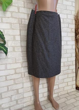 Новая мега теплая юбка миди с плотной 100 % шерсти в сером цвете, размер 2-3 хл3 фото