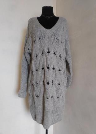Ажурна тепла сукня/пуловер  від  gestuz, max mara, xs