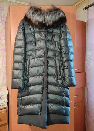Пальто fodarlloy чорнобурка зимовий пуховик s 42-44 зима