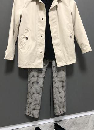 Zara пальто тренч парка курточка  штани брюки клітинка