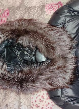 Пальто fodarlloy чернобурка зимний пуховик s 42-44 зима4 фото