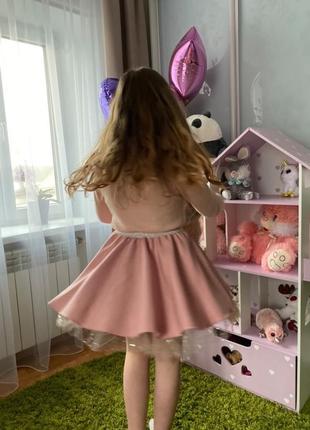 Ляльковий будиночок для барбі barbie house бузковий будинок для гри з ляльками10 фото