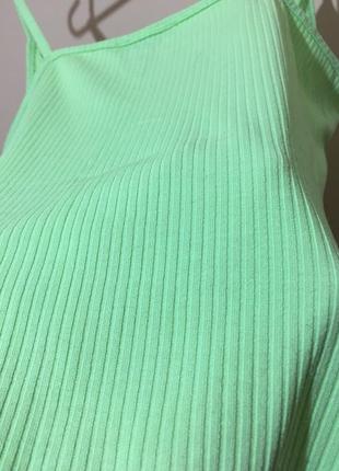 Боди в рубчик primark neon green bodysuit3 фото