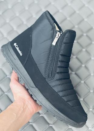 Чоловічі зимові термодутики columbia дутиші коламбія чорні чоловічі