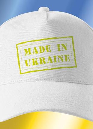 Кепка унісекс з принтом made in ukraine (2427-082)1 фото