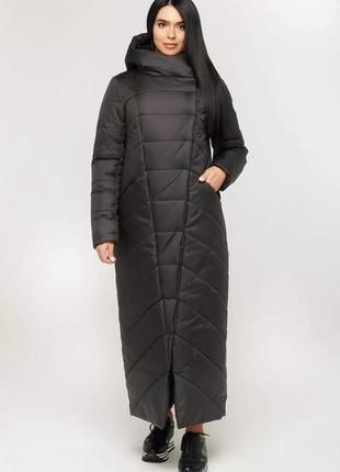 Женское демисезонное пальто большого размеры: 44 46 48 50 52 54 568 фото