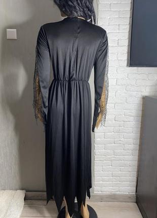 Довга готична сукня  карнавальне плаття відьми на хелоуін heloween на розмір xs-s або дівчину 15-16р  george2 фото