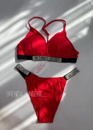 Комплект жіночої білизни  “victoria’s secret”, зі стразами♥️