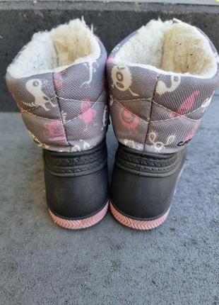 Зимові гумові чобітки, сніготопи, дутикі 22-23р