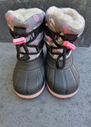 Зимові гумові чобітки, сніготопи, дутикі 22-23р