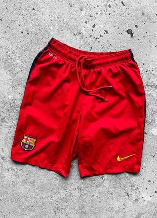 Nike x fc barcelona men’s red sport shorts спортивні шорти