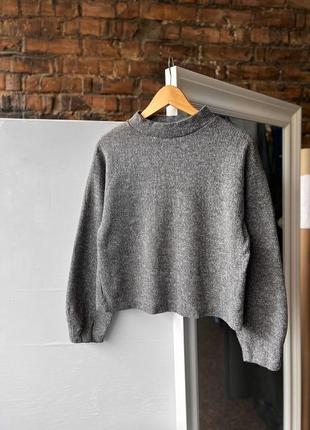 Zara women’s soft touch grey sweatshirt кофта