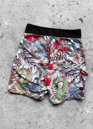 Big buddha men’s full printed shorts ed hardy style шорти3 фото