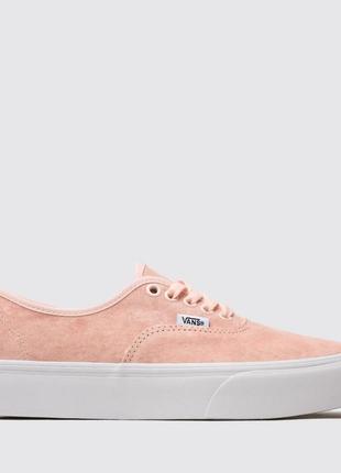 Кеды vans authentic platform натуральный замш3 фото